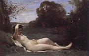 Corot Camille Nymph Reclined Sweden oil painting artist